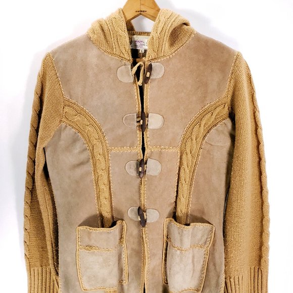 womens suede sweater jacket